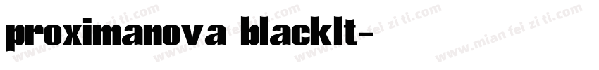 proximanova blacklt字体转换